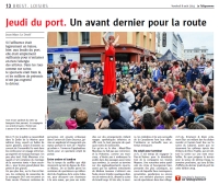 Jeudi du port. Un avant dernier pour la route