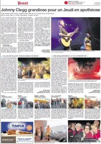 Johnny Clegg grandiose pour un jeudi en apothéose